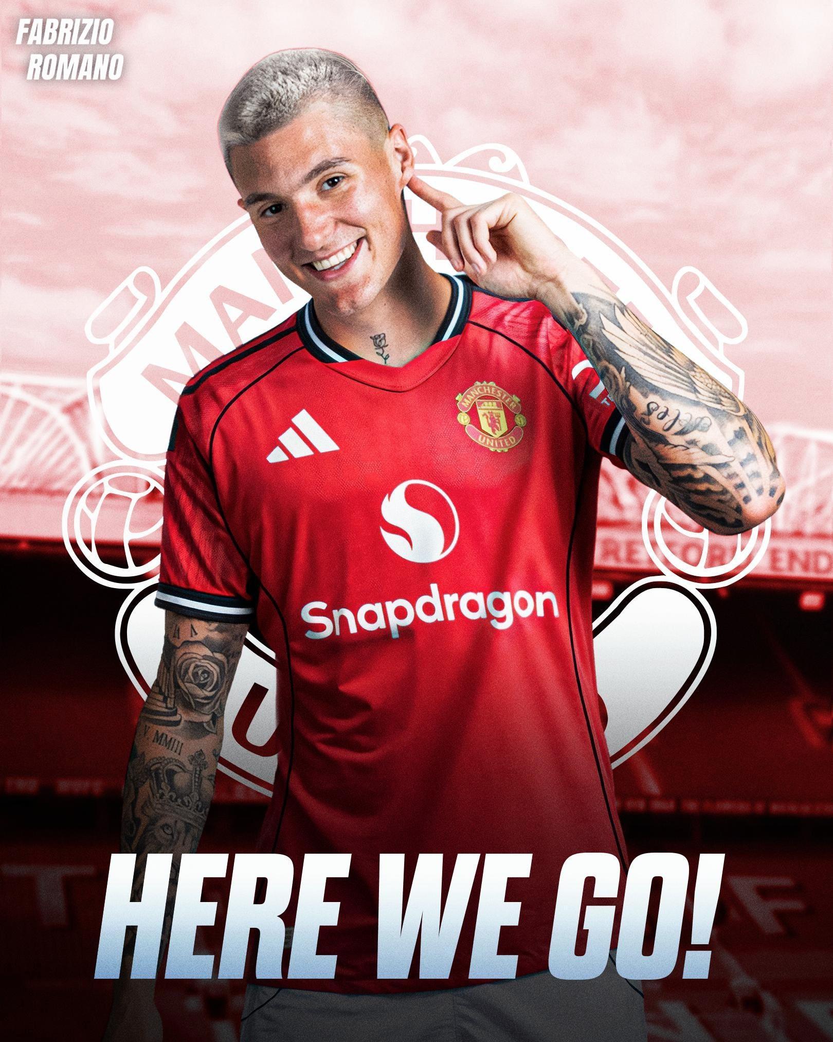 星空体育入口-Here we go！罗马诺：曼联签下谢什科，转会费总价8500万欧