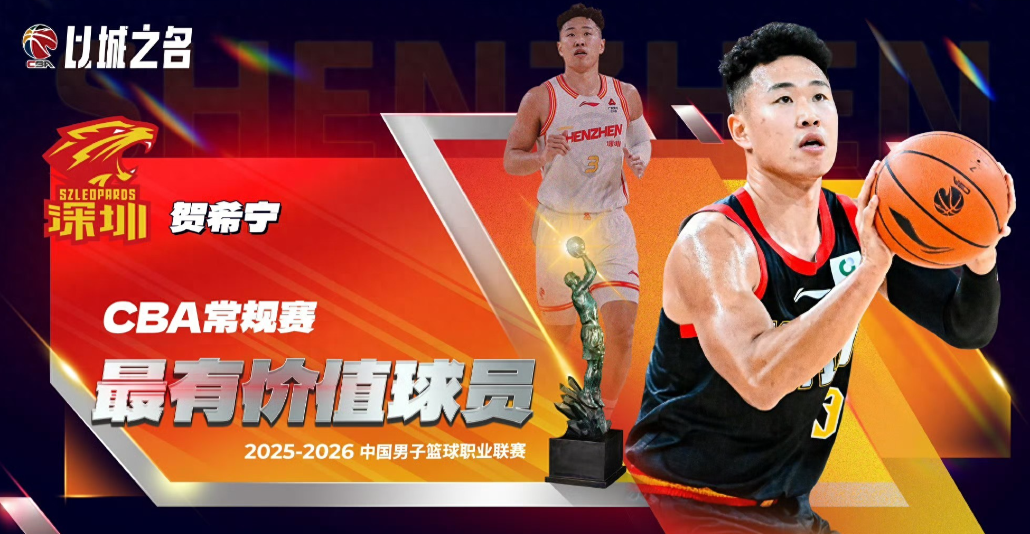 CBA常规赛奖项公布：MVP实至名归！ DPoy首次破例 广东无一人入选